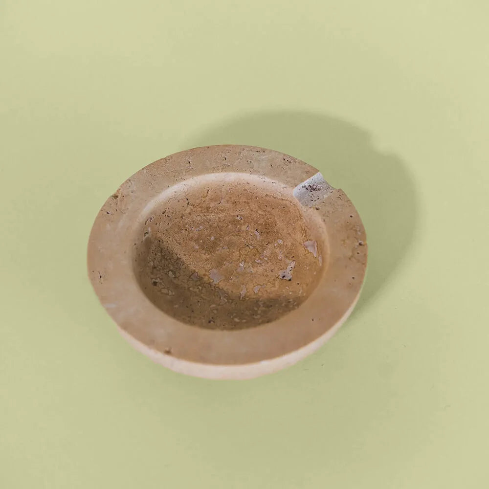 Beige Travertine bowl Ashtray in Dubai