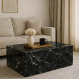 Golden Rectangular Coffee Table