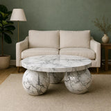 Bol Base Green Marble Coffee Table