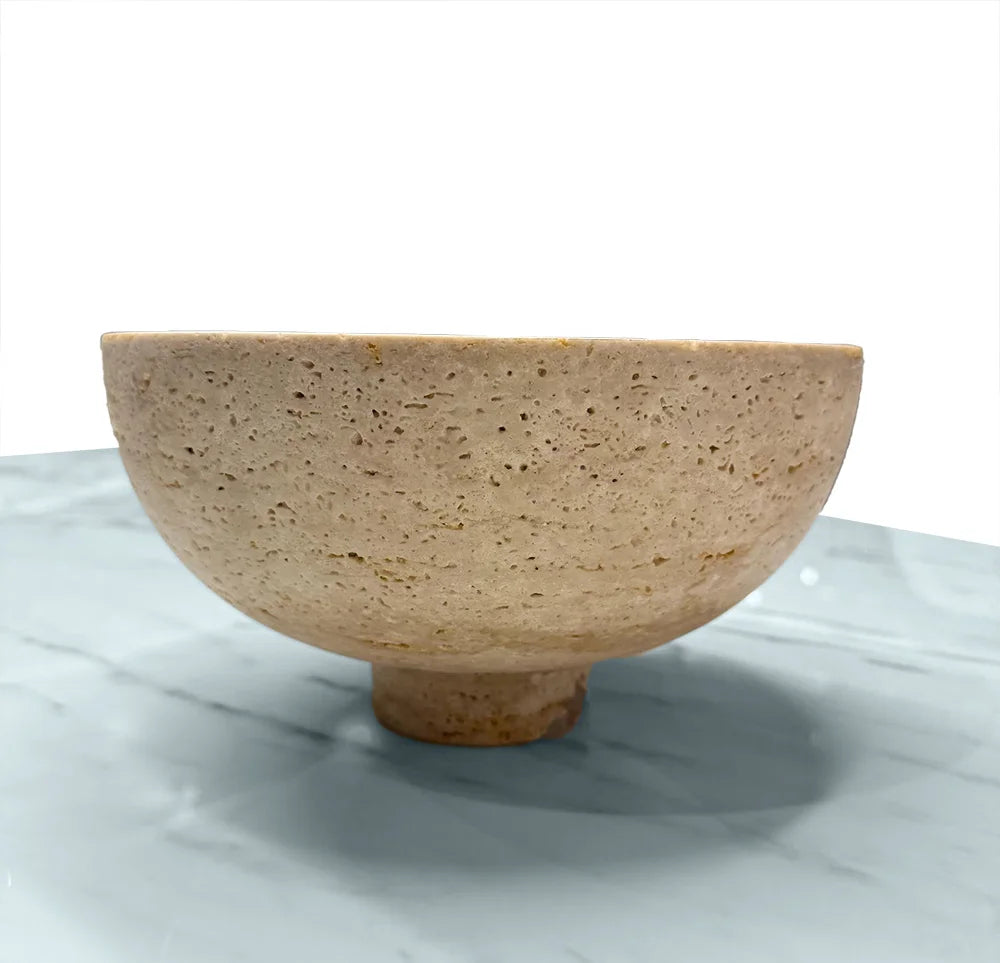 Brown Travertine round bowl in usa