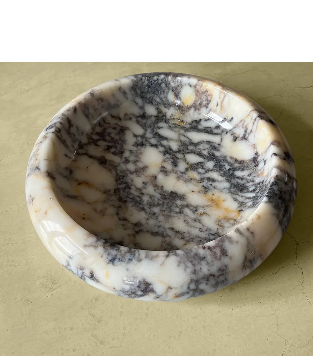 Calacatta Viola Marble round Bowl