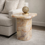 Calista Rosso Side Table