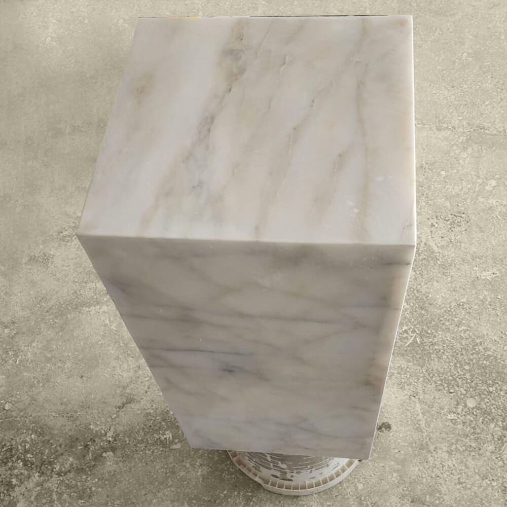 Carrara Marble Side Table in UAE