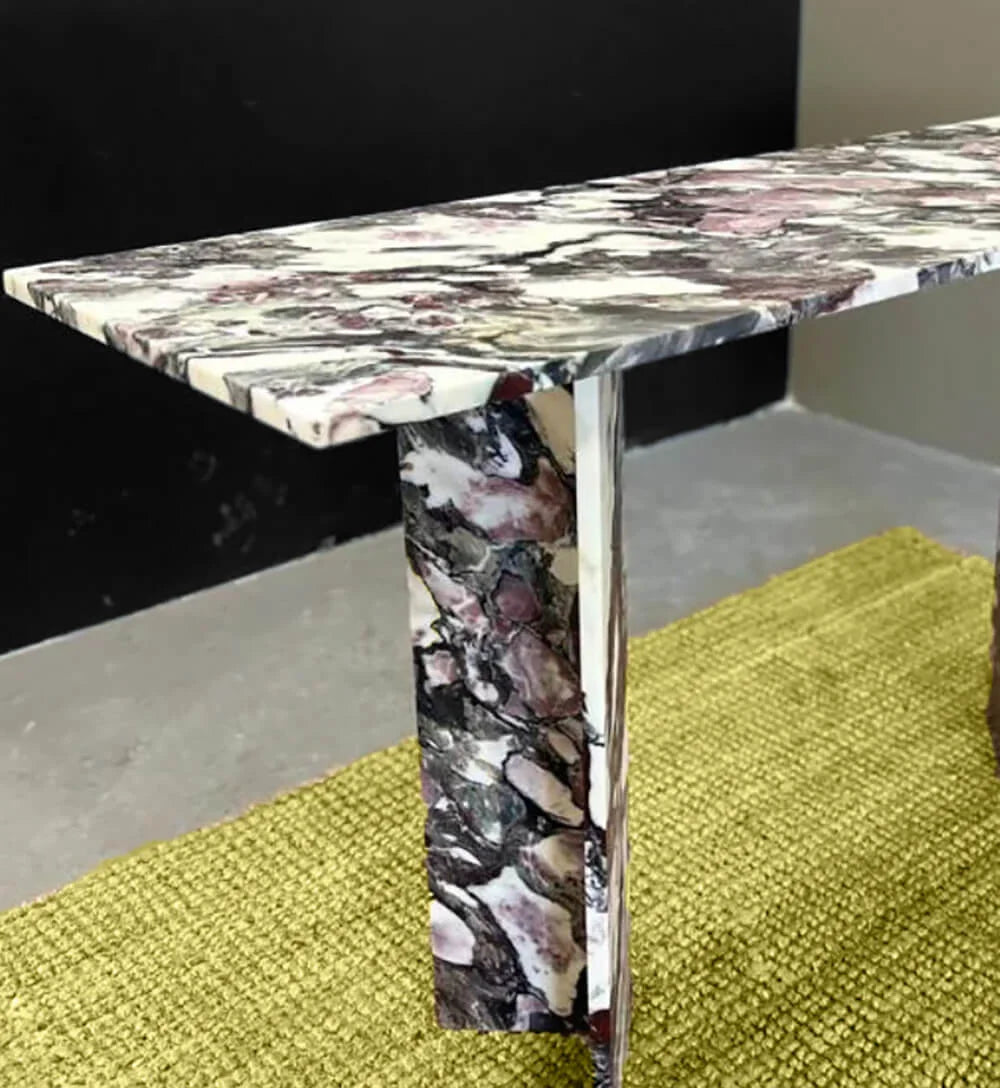 Console in Marmo Calacatta Viola Marble