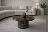 Custom Viola Marble Side Table