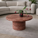 Custom Viola Marble Side Table