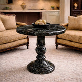Gold Marble Pedestal coffee Table