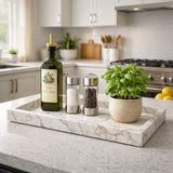 Handcrafted Marble Decorative Tray