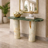 Lunara Fluted Marble Console