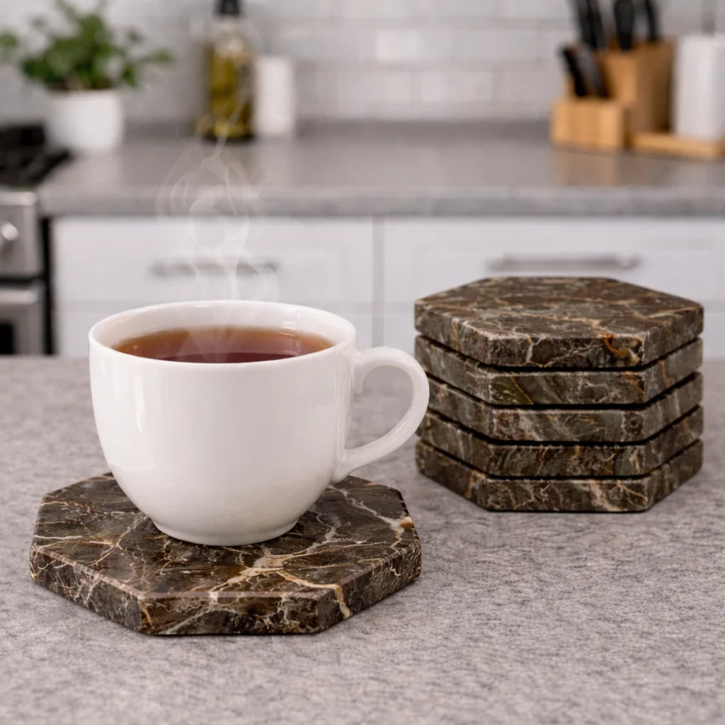 Hexagon Coffee Coasters