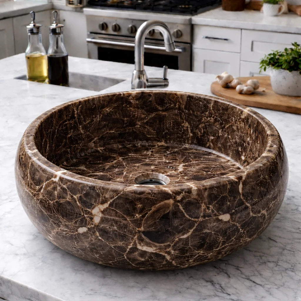 Honed Chamfered Stone sink