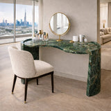 Aurelia Curve Marble Console Table