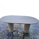 Large Travertine Marble Dining Table in UAE