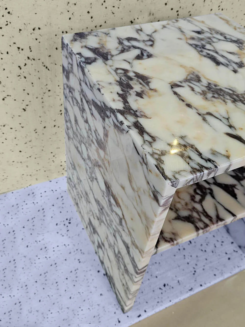 Living Room Marmo Calacatta Marble Side Table