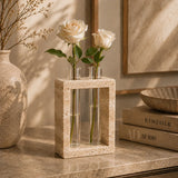 Luxe Marble Frame Bud Vase