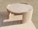 Luxurious Travertine Coffee Table