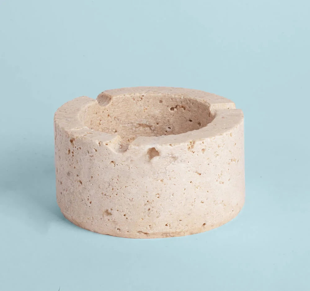 Luxury Beige Travertine Ashtray