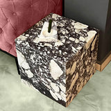 Luxury Calcatta Purple Marble Side Tables