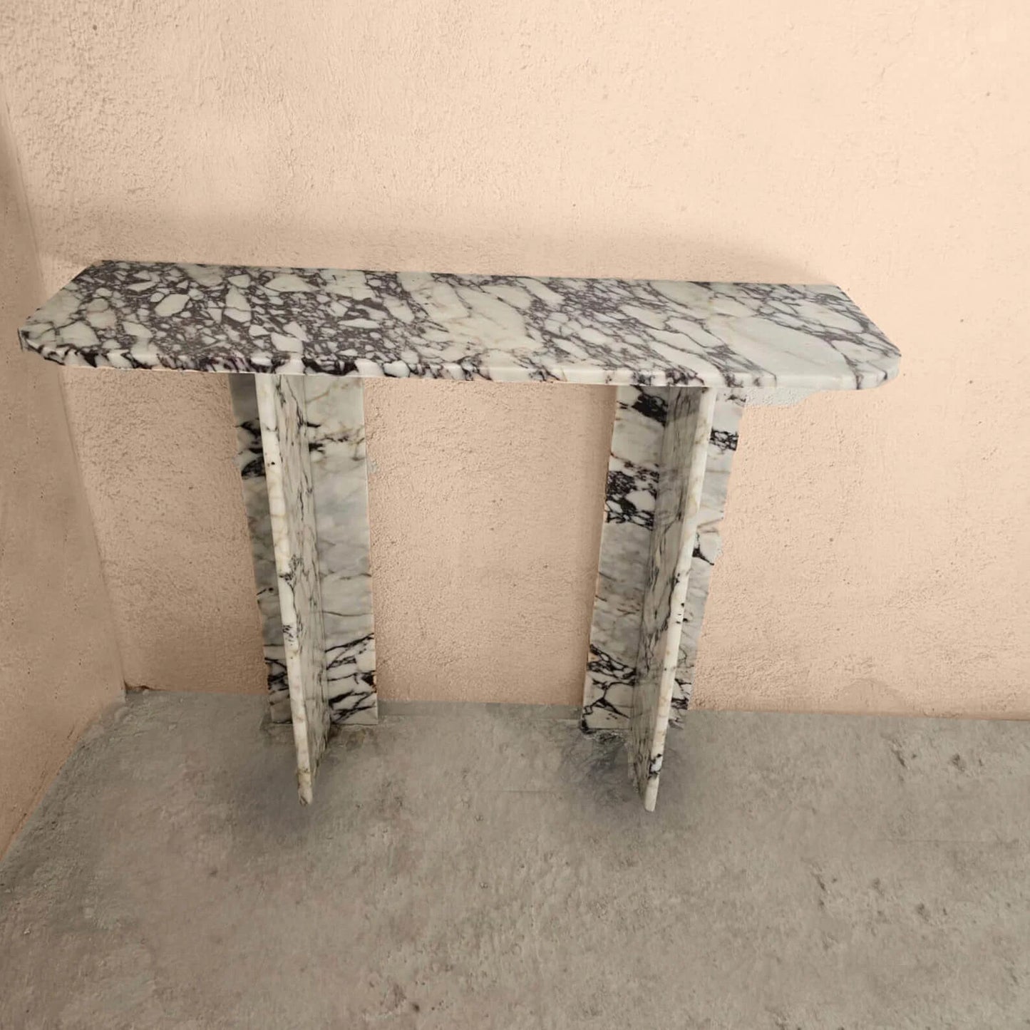 Luxury Calcatta Violet Marble Side Table