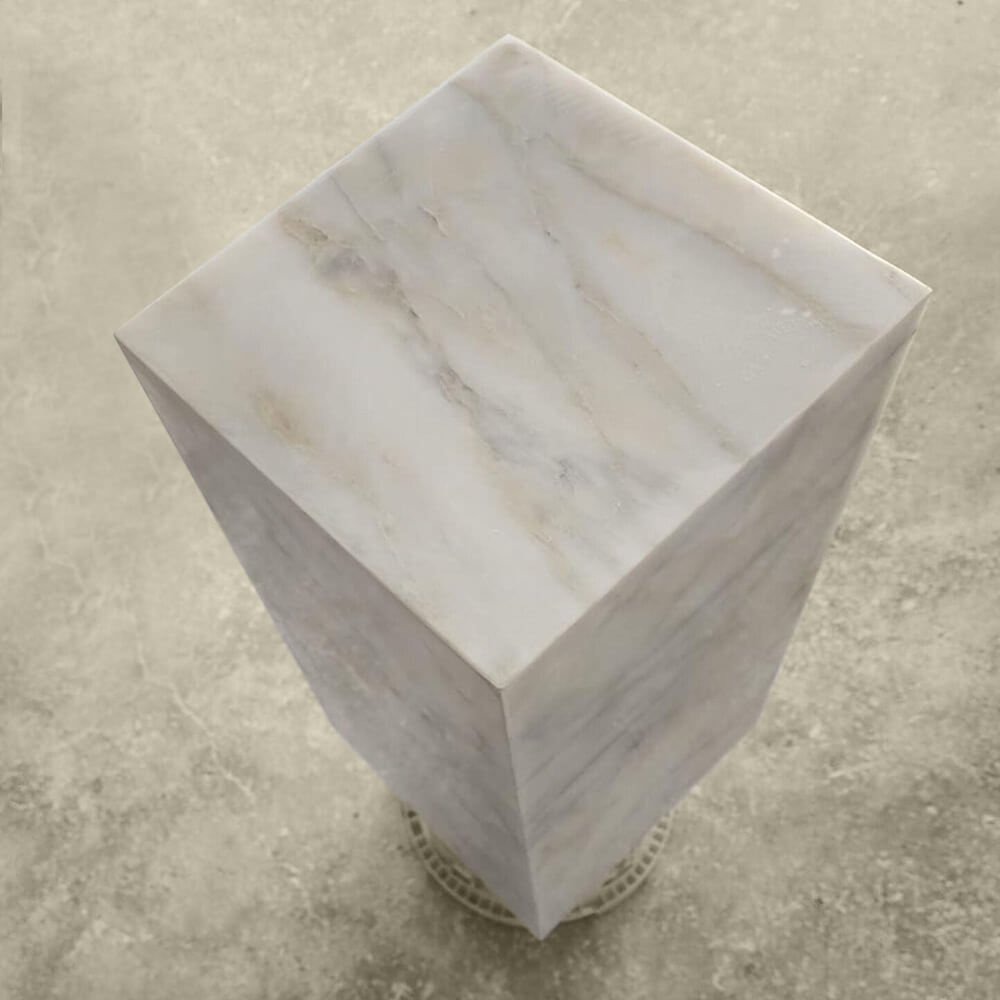 Luxury Carrara Marble Side Table in Duabi