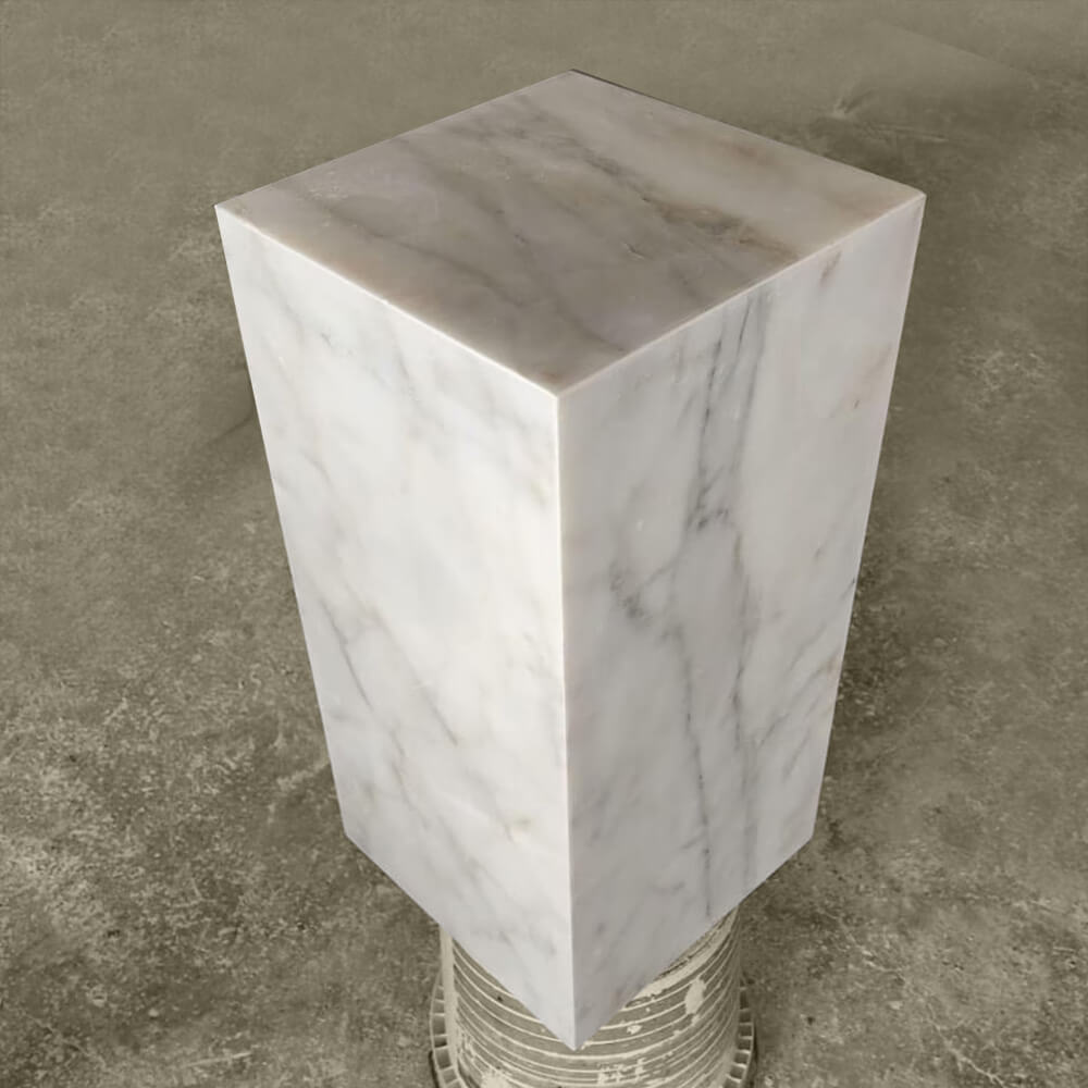 Luxury Carrara Marble Side Table