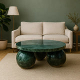 Bol Base Green Marble Coffee Table