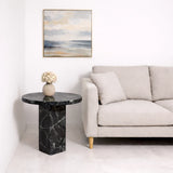 Midnight Marble Side Table