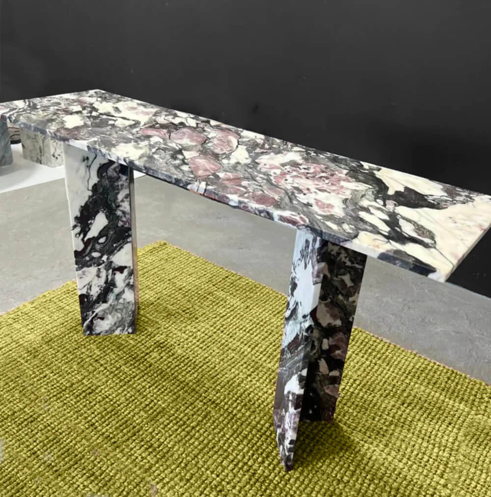 Modern Style Console in Marmo Calacatta Viola