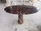 Monarch Pedestal Marble Dining Table