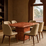 Natural Effect Green Marble Dining Table