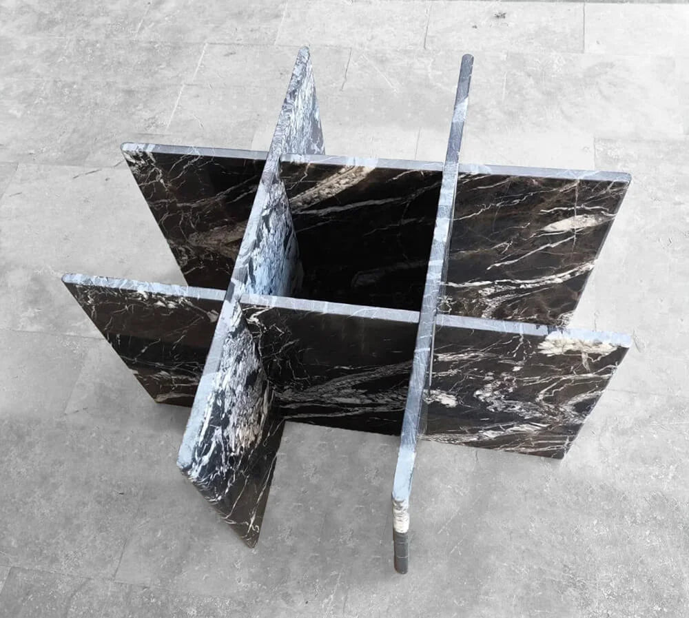 Nero Marquina Marble Coffee Table