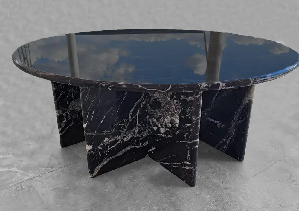 Nero Marquina Marble Table