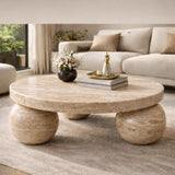 Nero Marquina Marble Coffee Table