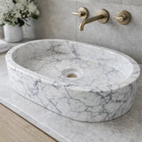 Oval Marble Vessel Sink