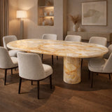 Prestige Oval Stone Dining Table