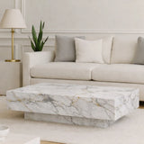 Modern Rectangular Marble Coffee Table