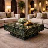 Rosso Levanto Marble Coffee Table