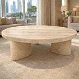 Natural Round Marble Coffee Table