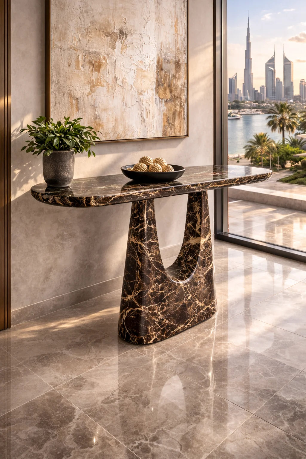 Spider Marble Console Table