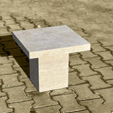 Statement Travertine Home Decor Table in UAE