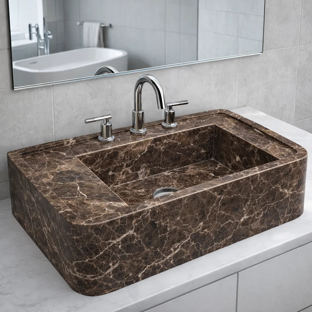 Terracotta Wave Sink