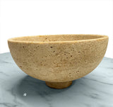Travertine round bowl in uae