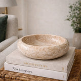 Viola Marble Centerpiece with Honed