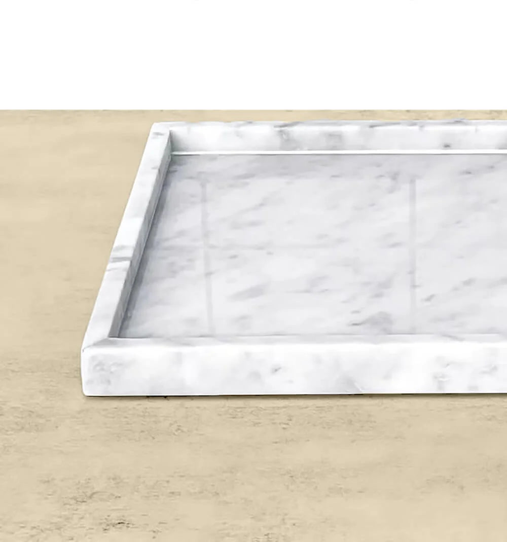 White Marble Tray for coffee table