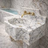 Luxurious marble bathroom sink