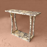 Modern marble console Calacatta Viola