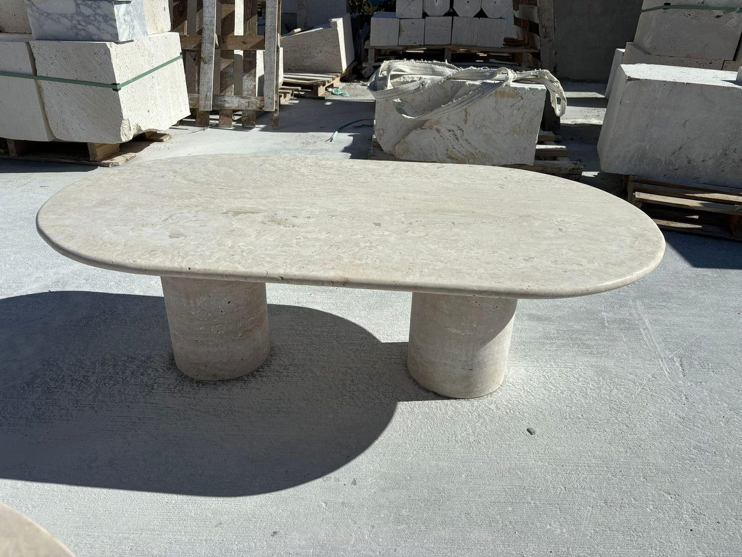 Prestige Oval Stone Dining Table