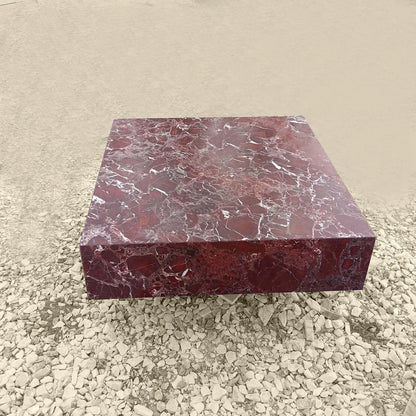 Rosso Levanto Marble Coffee Table in Dubai 