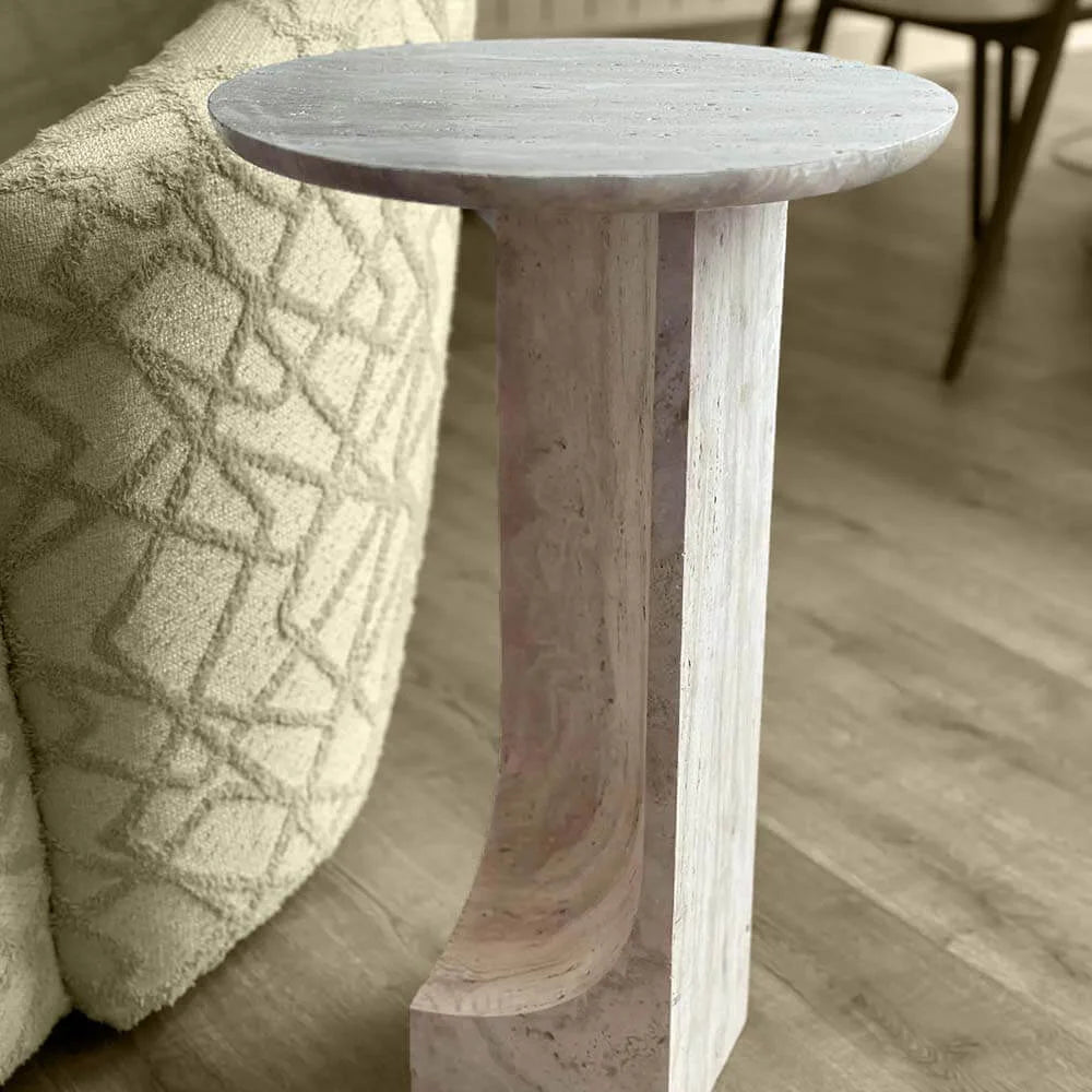 Travertine Coffee Table Handmade in Dubai