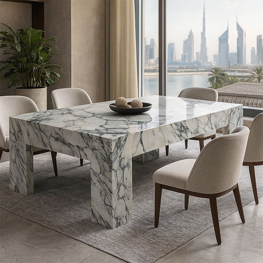 Arabescato Rectangular Dining Table